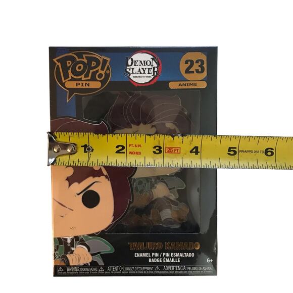 Funko POP New In Box 23 Demon Slayer Anime Tanjiro Kamado Enamel Pin - Picture 7 of 8